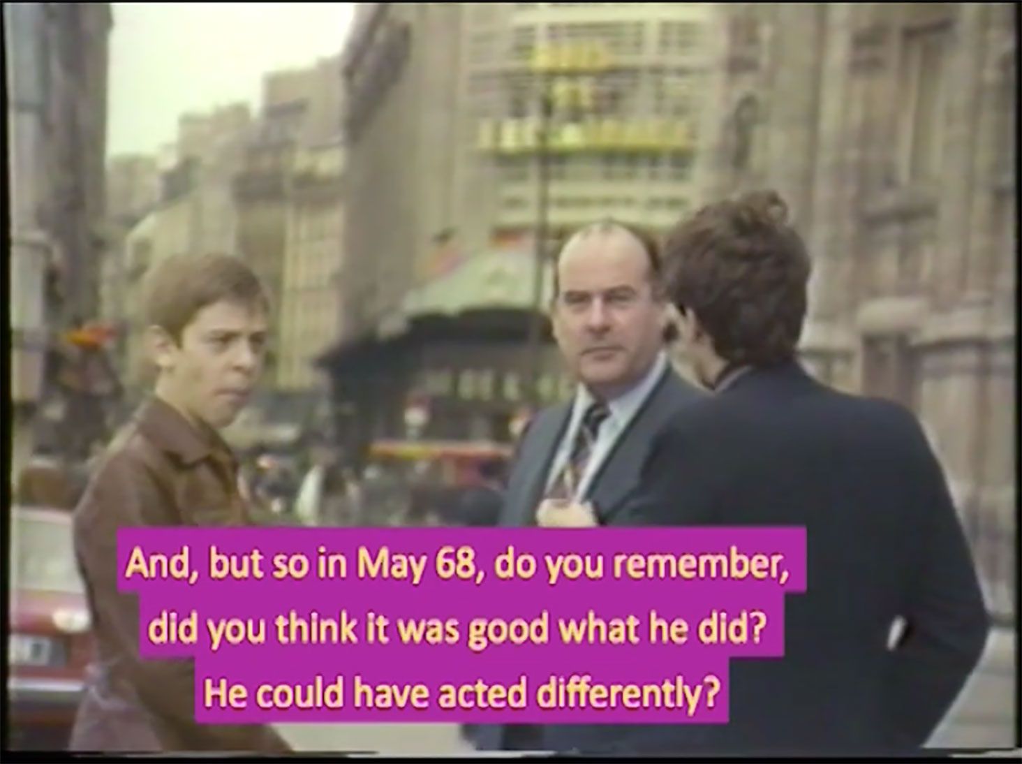 Michel Auder, May ‘68 in ‘78, 1978 (2019), edited by Michael Stickrod (video still)