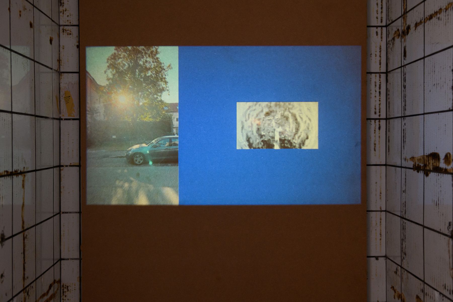 Rahima Gambo with Maristella Witt, Michaela Tröscher, Andrea Mihaljevic, Marie Klauder, Installation view DELPHI_space, Biennale für Freiburg #1, 2021, Photo: Marc Doradzillo
(link: https://www.awalkspace.com/events/a-walk-narrative-freiburg-2021 text: See the full video here. target: _blank)