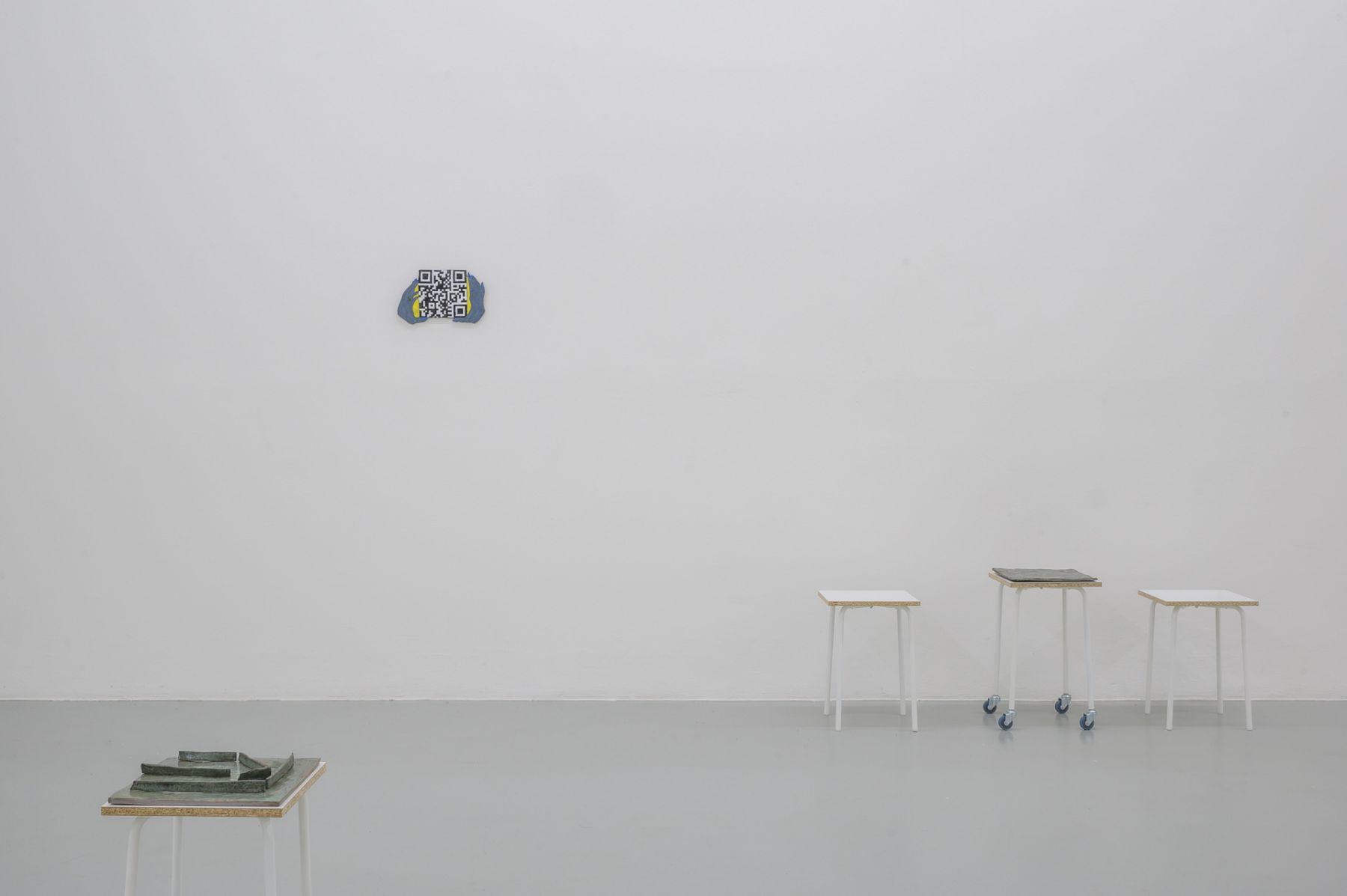 Sarah Lehnerer with Inka Meißner and Jackie Grassmann, Installation view Kunstverein Freiburg, Biennale für Freiburg #1, 2021, Photo: Marc Doradzillo