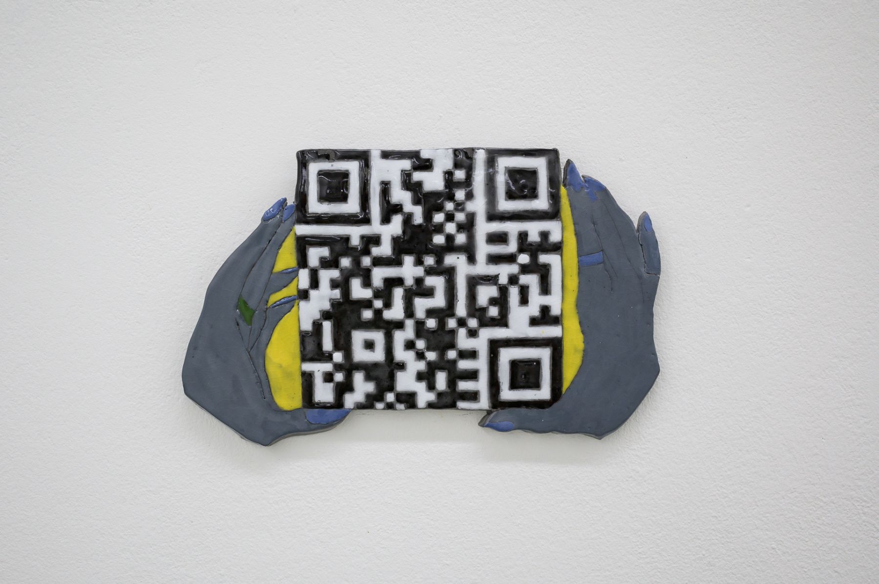 Sarah Lehnerer, A DAY'S WORK (QR CODE), Installation view Kunstverein Freiburg, Biennale für Freiburg #1, 2021, Photo: Marc Doradzillo