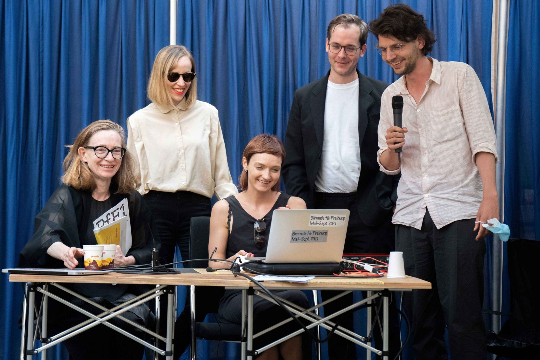 Elke Krasny, Lisa Stuckey, Mirela Baciak, Christoph Chwatal and Leon Hösl (f.l.t.r.)