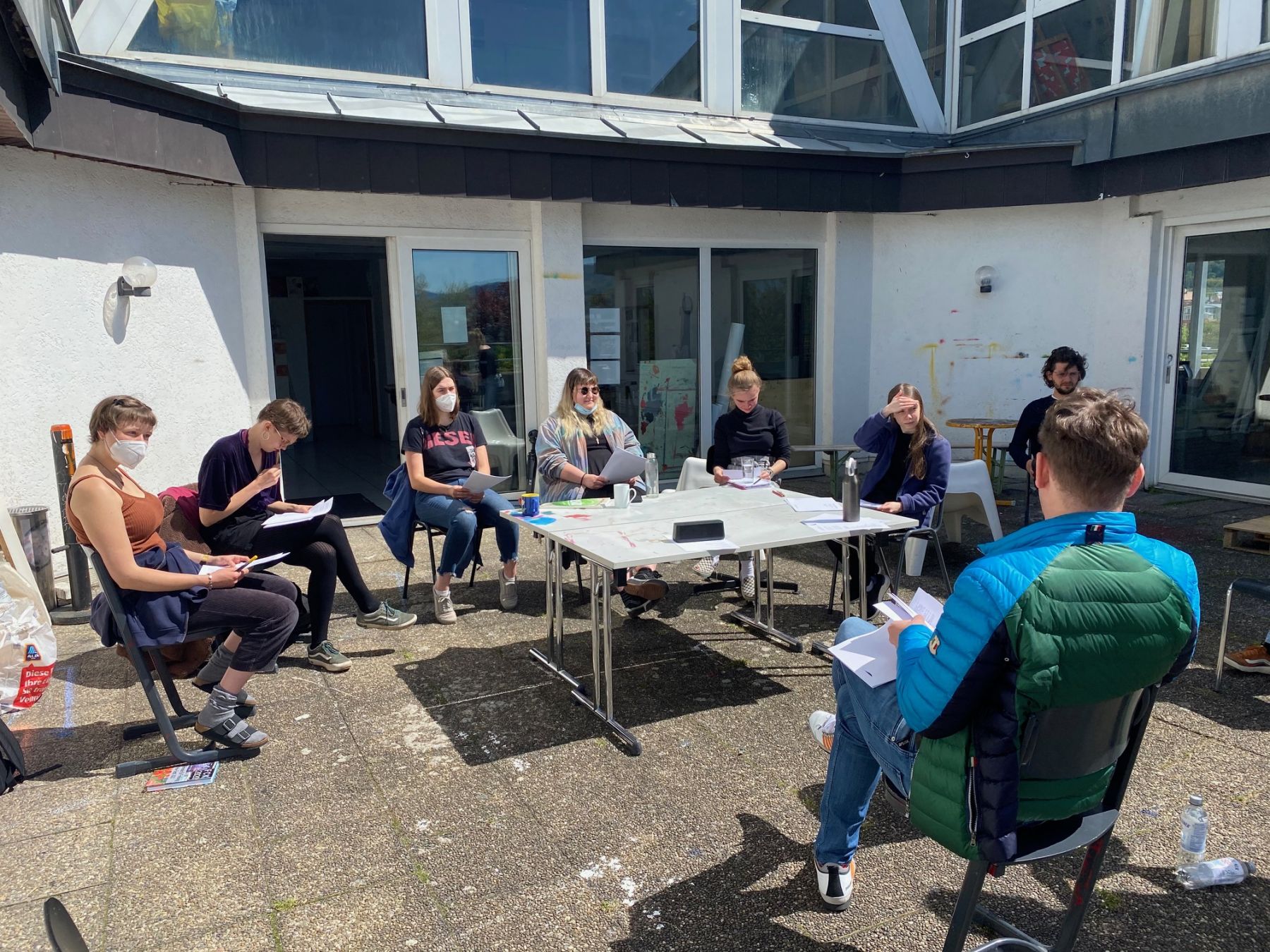 Workshop at Macromedia Hochschule Freiburg with artistduo Hanakam & Schuller